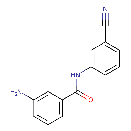 N#Cc1cccc(c1)NC(=O)c1cccc(c1)N