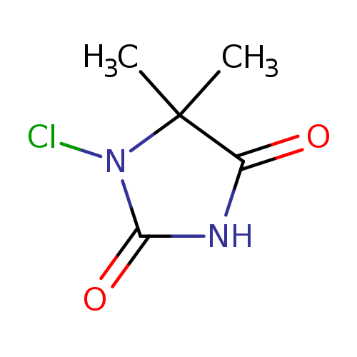 O=C1NC(=O)C(N1Cl)(C)C