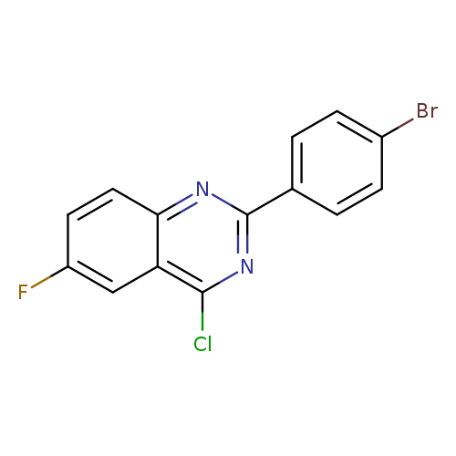 Brc1ccc(cc1)c1nc(Cl)c2c(n1)ccc(c2)F