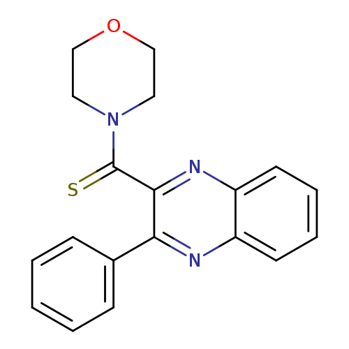 S=C(c1nc2ccccc2nc1c1ccccc1)N1CCOCC1