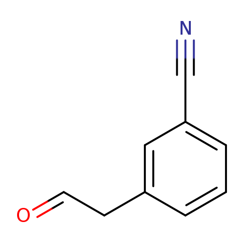 O=CCc1cccc(c1)C#N