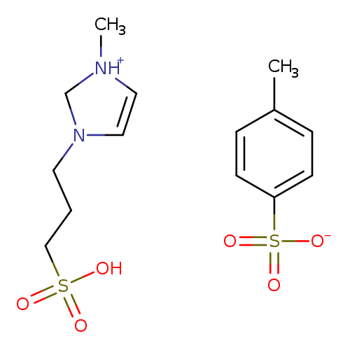 OS(=O)(=O)CCCN1C=C[NH+](C1)C.Cc1ccc(cc1)S(=O)(=O)[O-]