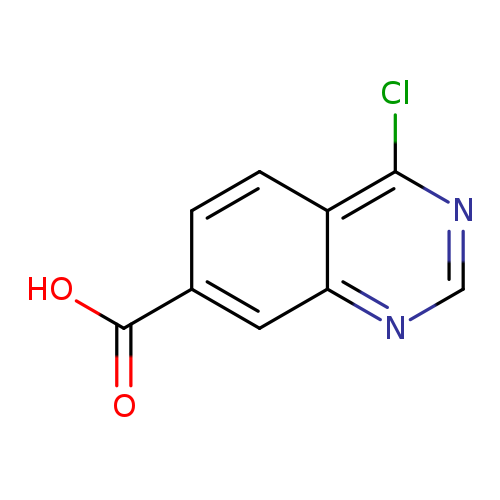 OC(=O)c1ccc2c(c1)ncnc2Cl