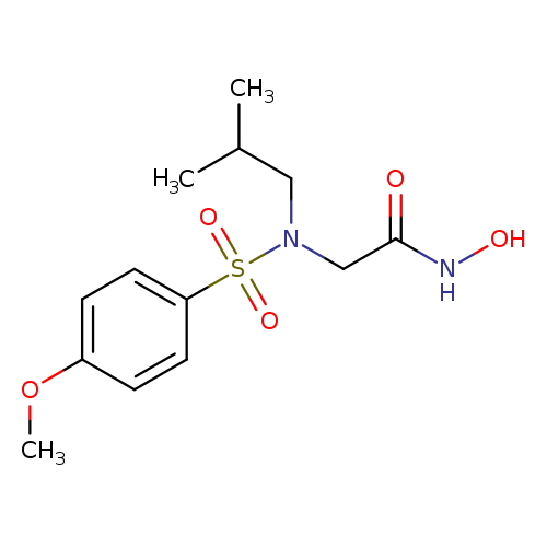 ONC(=O)CN(S(=O)(=O)c1ccc(cc1)OC)CC(C)C