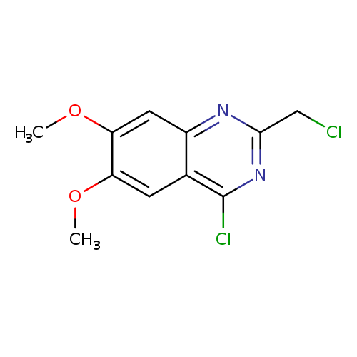 COc1cc2nc(CCl)nc(c2cc1OC)Cl