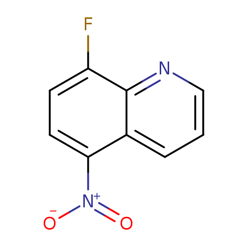 [O-][N+](=O)c1ccc(c2c1cccn2)F