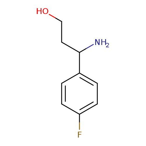 OCCC(c1ccc(cc1)F)N