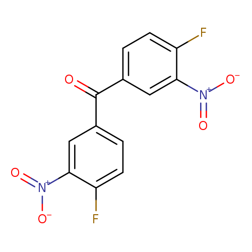 O=C(c1ccc(c(c1)[N+](=O)[O-])F)c1ccc(c(c1)[N+](=O)[O-])F