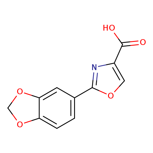OC(=O)c1coc(n1)c1ccc2c(c1)OCO2