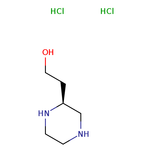 OCC[C@@H]1NCCNC1.Cl.Cl
