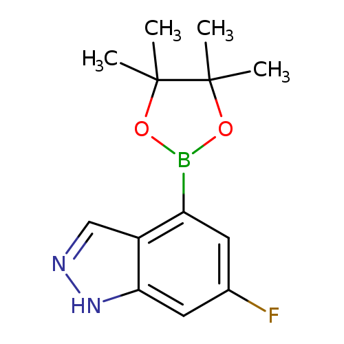 CC1(C)OB(OC1(C)C)c1cc(F)cc2c1cn[nH]2