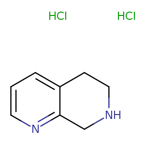 C1NCc2c(C1)cccn2.Cl.Cl