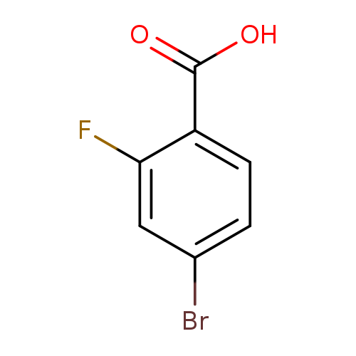 Brc1ccc(c(c1)F)C(=O)O