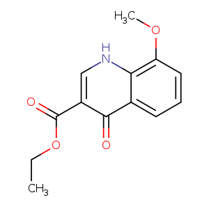 CCOC(=O)c1c[nH]c2c(c1=O)cccc2OC