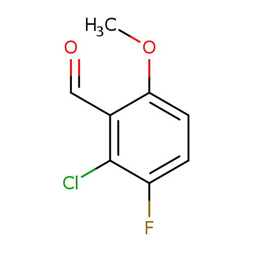 O=Cc1c(OC)ccc(c1Cl)F
