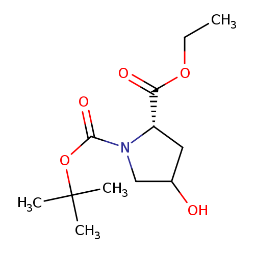 CCOC(=O)[C@@H]1CC(CN1C(=O)OC(C)(C)C)O