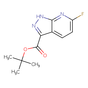 O=C(c1n[nH]c2c1ccc(n2)F)OC(C)(C)C