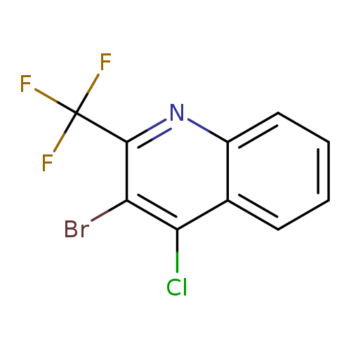 Brc1c(Cl)c2ccccc2nc1C(F)(F)F