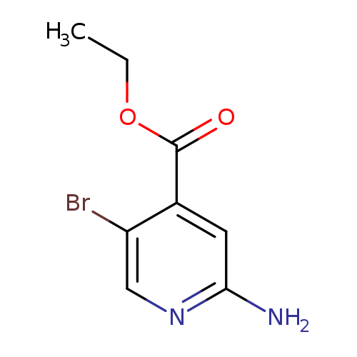 CCOC(=O)c1cc(N)ncc1Br