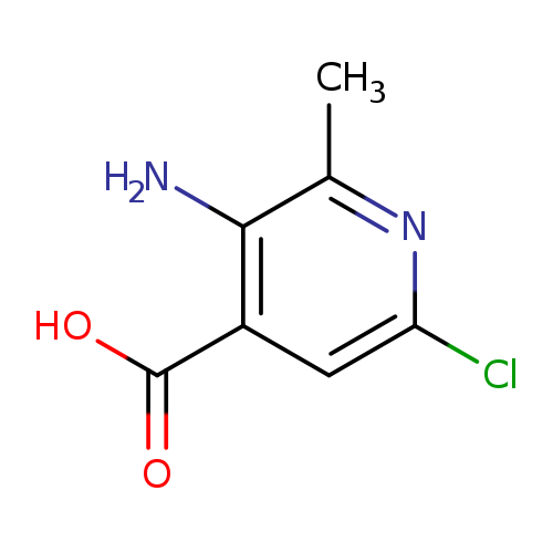 Clc1nc(C)c(c(c1)C(=O)O)N
