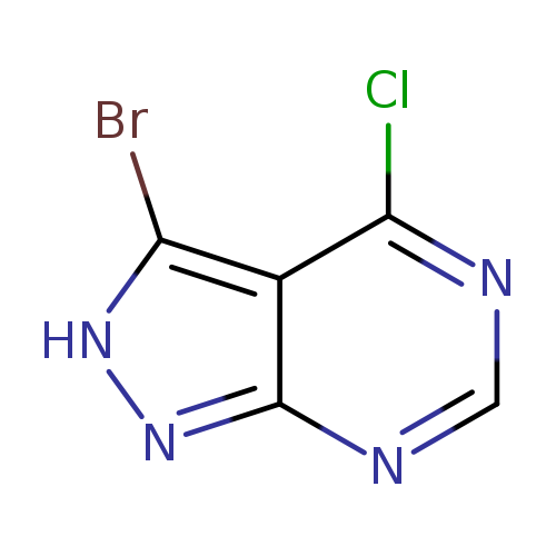 Clc1ncnc2c1c(Br)[nH]n2