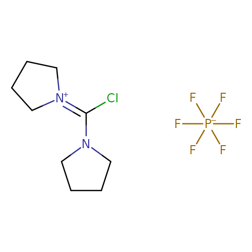 F[P-](F)(F)(F)(F)F.ClC(=[N+]1CCCC1)N1CCCC1