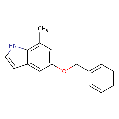Cc1cc(OCc2ccccc2)cc2c1[nH]cc2