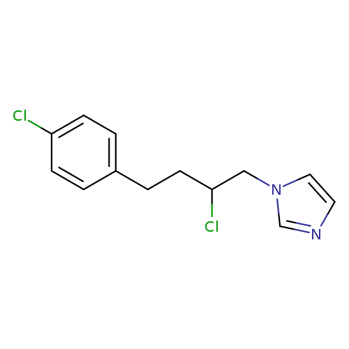 ClC(Cn1cncc1)CCc1ccc(cc1)Cl