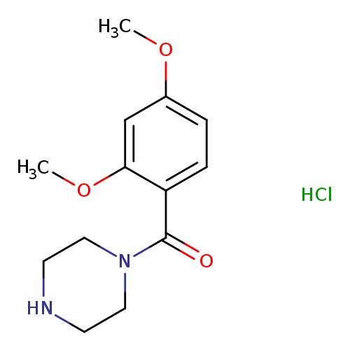 COc1cc(OC)ccc1C(=O)N1CCNCC1.Cl
