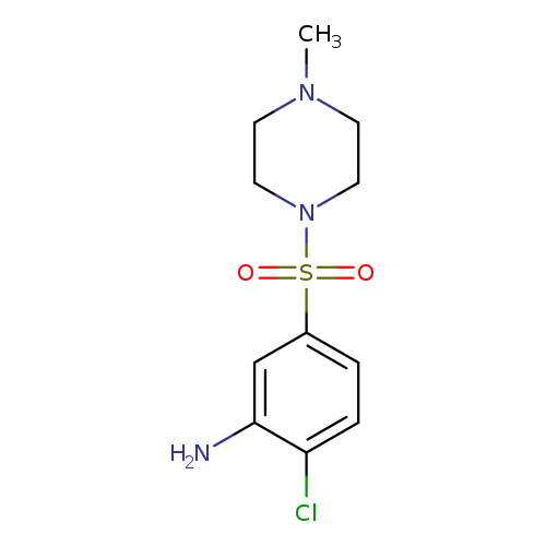 CN1CCN(CC1)S(=O)(=O)c1ccc(c(c1)N)Cl