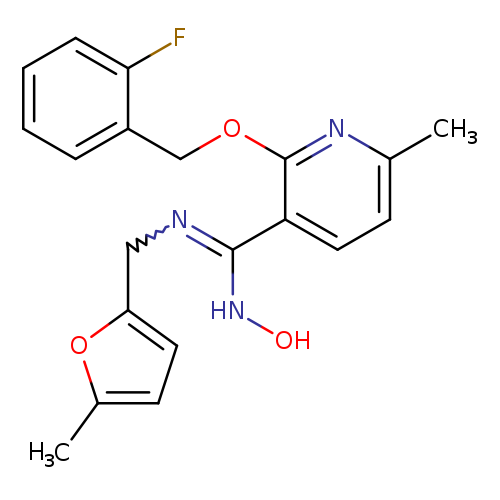 ONC(=NCc1ccc(o1)C)c1ccc(nc1OCc1ccccc1F)C