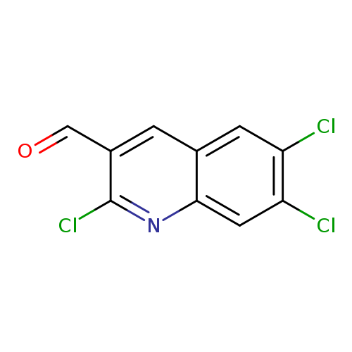 O=Cc1cc2cc(Cl)c(cc2nc1Cl)Cl