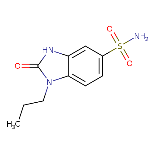 CCCn1c(=O)[nH]c2c1ccc(c2)S(=O)(=O)N