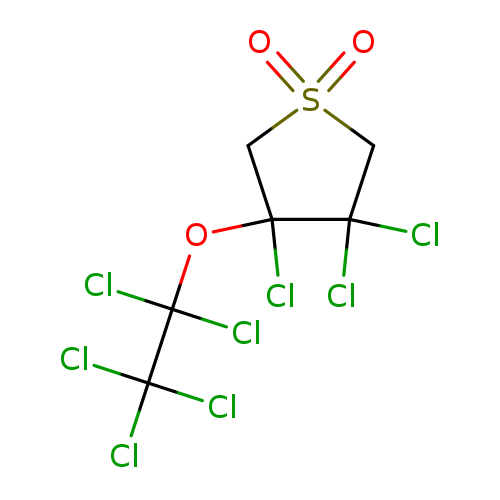 O=S1(=O)CC(C(C1)(Cl)OC(C(Cl)(Cl)Cl)(Cl)Cl)(Cl)Cl