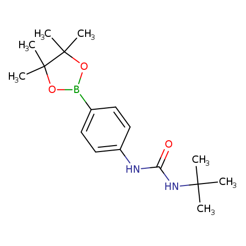 O=C(NC(C)(C)C)Nc1ccc(cc1)B1OC(C(O1)(C)C)(C)C