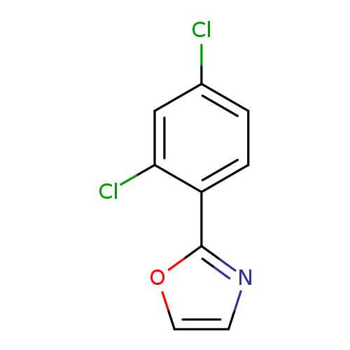 Clc1ccc(c(c1)Cl)c1ncco1