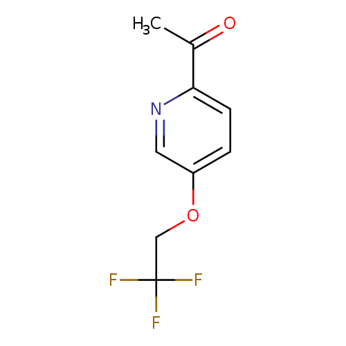 CC(=O)c1ccc(cn1)OCC(F)(F)F