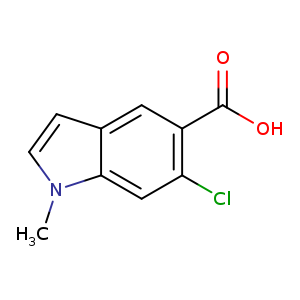 OC(=O)c1cc2ccn(c2cc1Cl)C