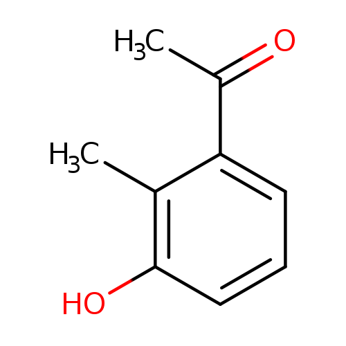 CC(=O)c1cccc(c1C)O