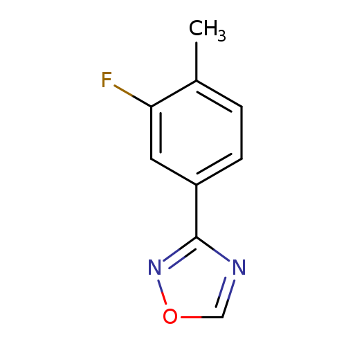 Cc1ccc(cc1F)c1nocn1