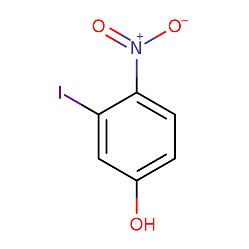 Oc1ccc(c(c1)I)[N+](=O)[O-]