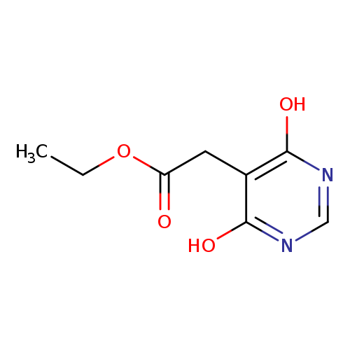 CCOC(=O)Cc1c(O)ncnc1O