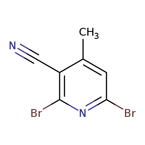 N#Cc1c(C)cc(nc1Br)Br