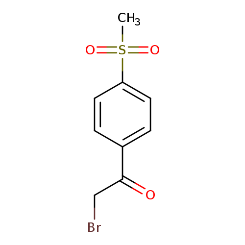 BrCC(=O)c1ccc(cc1)S(=O)(=O)C