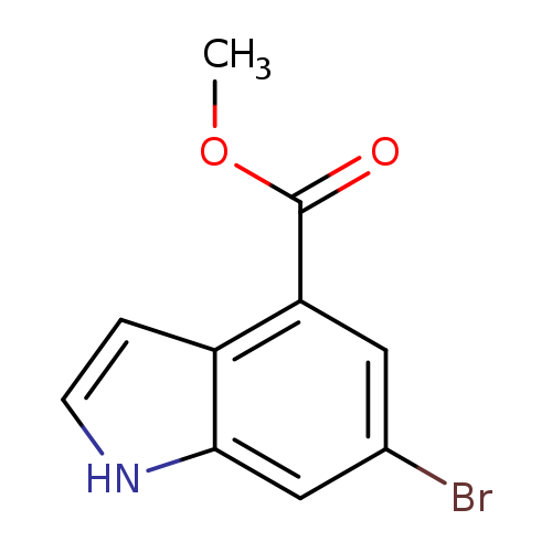 COC(=O)c1cc(Br)cc2c1cc[nH]2