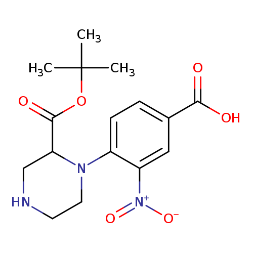 O=C(C1CNCCN1c1ccc(cc1[N+](=O)[O-])C(=O)O)OC(C)(C)C