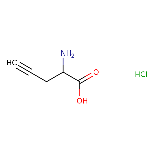 NC(C(=O)O)CC#C.Cl