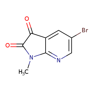 CN1C(=O)C(=O)c2c1ncc(c2)Br