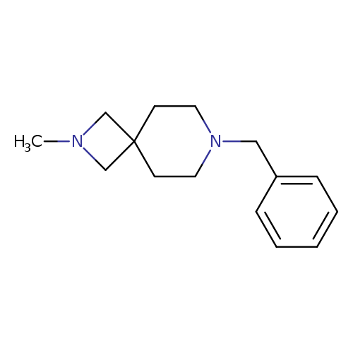 CN1CC2(C1)CCN(CC2)Cc1ccccc1