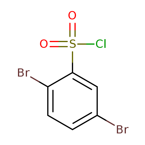 Brc1ccc(c(c1)S(=O)(=O)Cl)Br